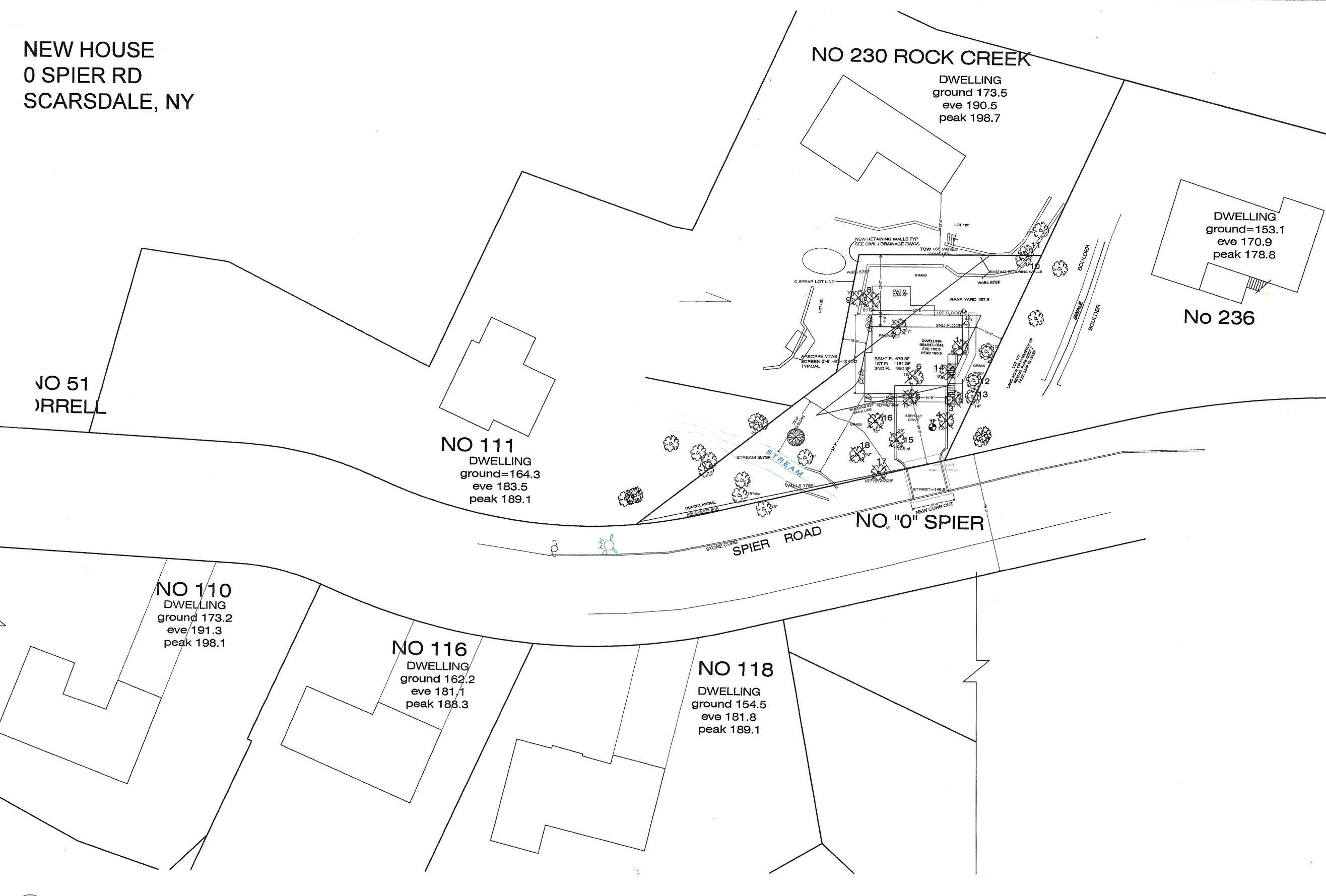Tree removal map from the developer's plan
